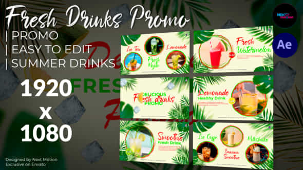 Fresh Drinks Promo - VideoHive 59329980