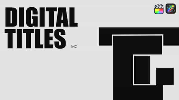 Digital Titles. - VideoHive 43338130