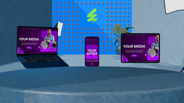 Dynamic 3D Device Mockup - VideoHive 57271703