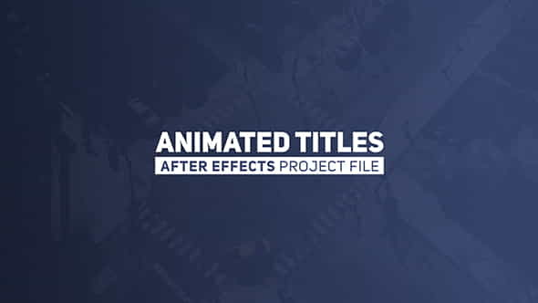 Animated Titles 2 - VideoHive 19593837