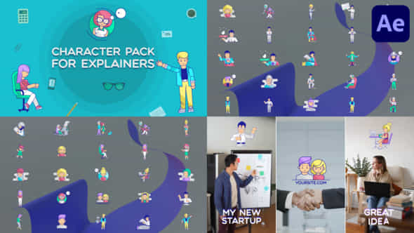 Characters Pack For Explainers For After Effects - VideoHive 51001168