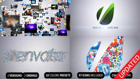 Flying Through Images Logo Reveal - VideoHive 2568773