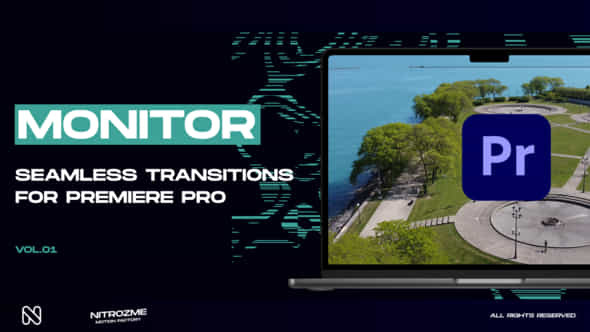 Monitor Transitions Vol 01 For Premiere Pro - VideoHive 50301493