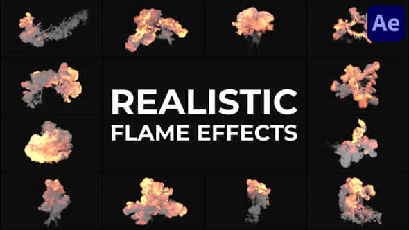 Realistic Flame Effects For After Effects - VideoHive 52553057