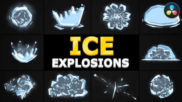 Ice Explosions | DaVinci Resolve - VideoHive 35817449