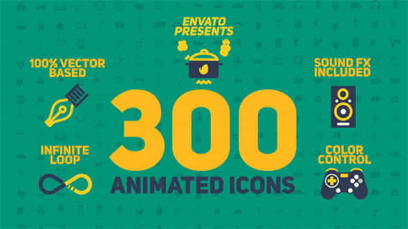 Animated Icons Pack - VideoHive 11596193