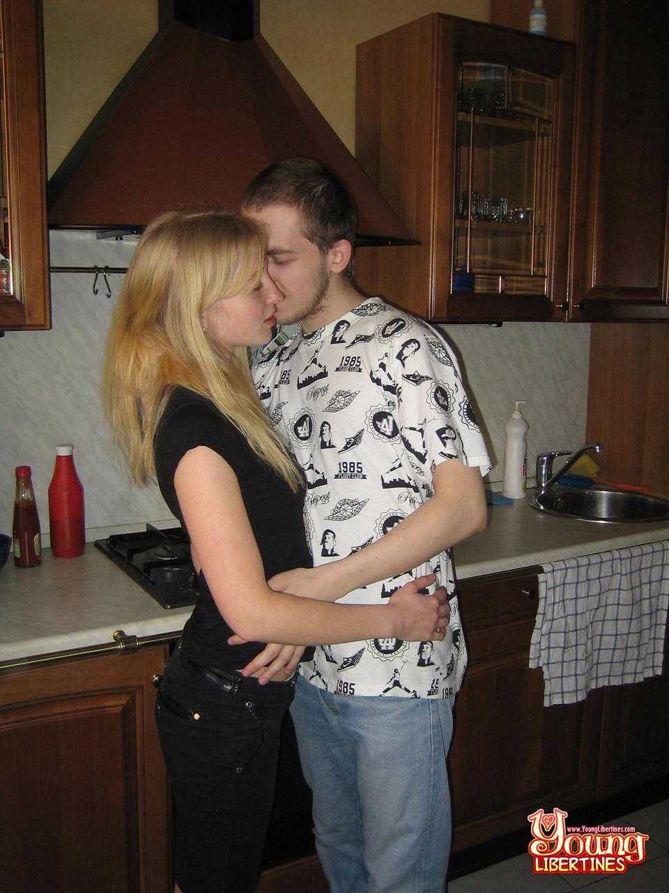 Amateur girlfriend Abba gets screwed in various sex positions in the kitchen(1)