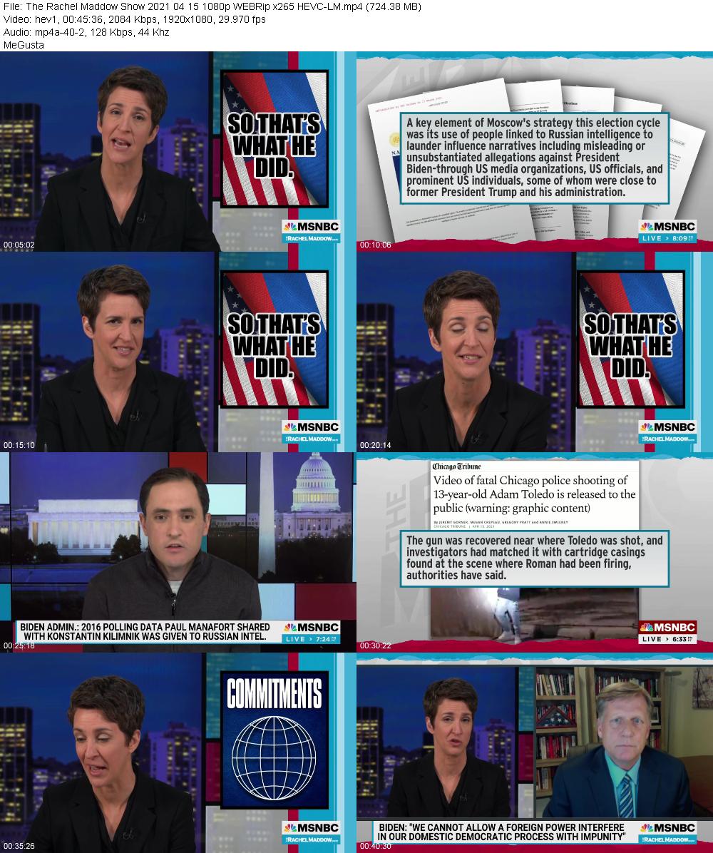 The Rachel Maddow Show 2021 04 15 1080p WEBRip x265 HEVC LM