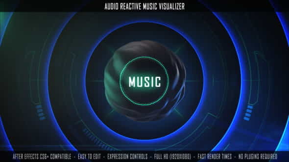 Audio Reactive Music Visualizer - VideoHive 27874325