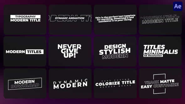 Modern Titles - VideoHive 40754814