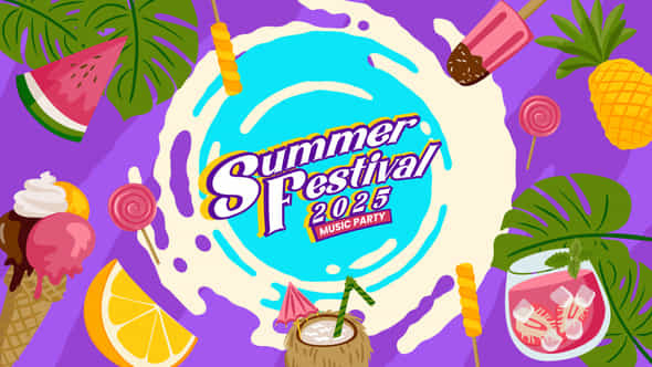 Summer Music Festival Promo - VideoHive 58593191