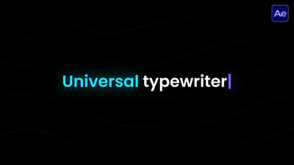 Universal Typewriter Ae - VideoHive 58371540