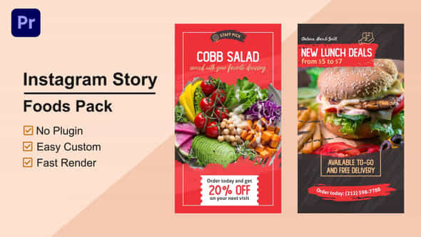 Food Instagram Story - VideoHive 33693513