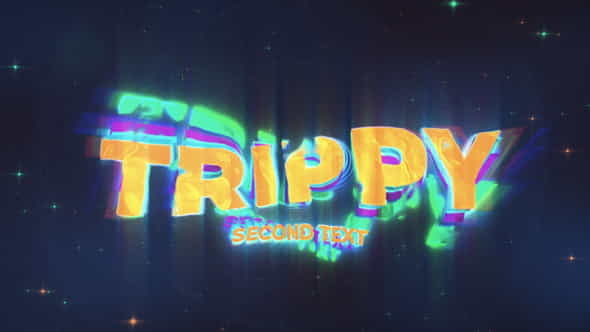 Trippy Wave Intro Logo - VideoHive 30943496