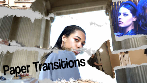 Paper Transitions - VideoHive 58655570