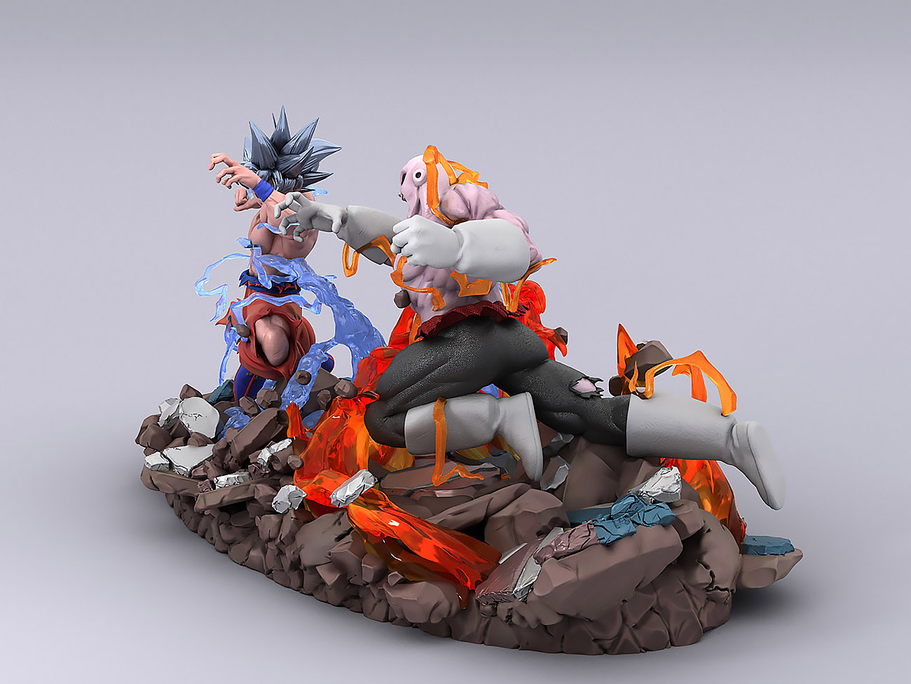 Dragon Ball Super - Goku vs Jiren Diorama Resin Statue ﻿(Hades Designs) VMDJStuM_o