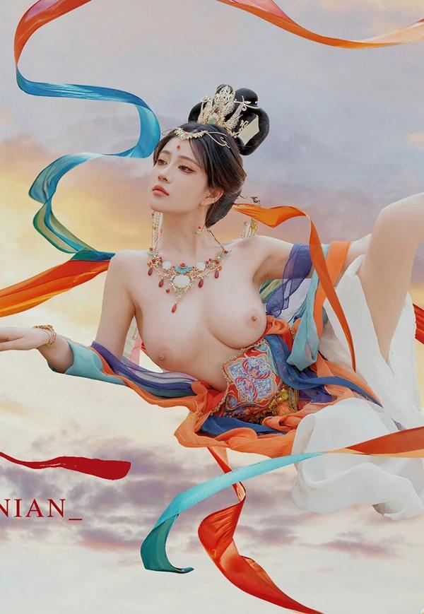 极品女神年年敦煌飞天飘飘若仙无圣光唯美图集(36)