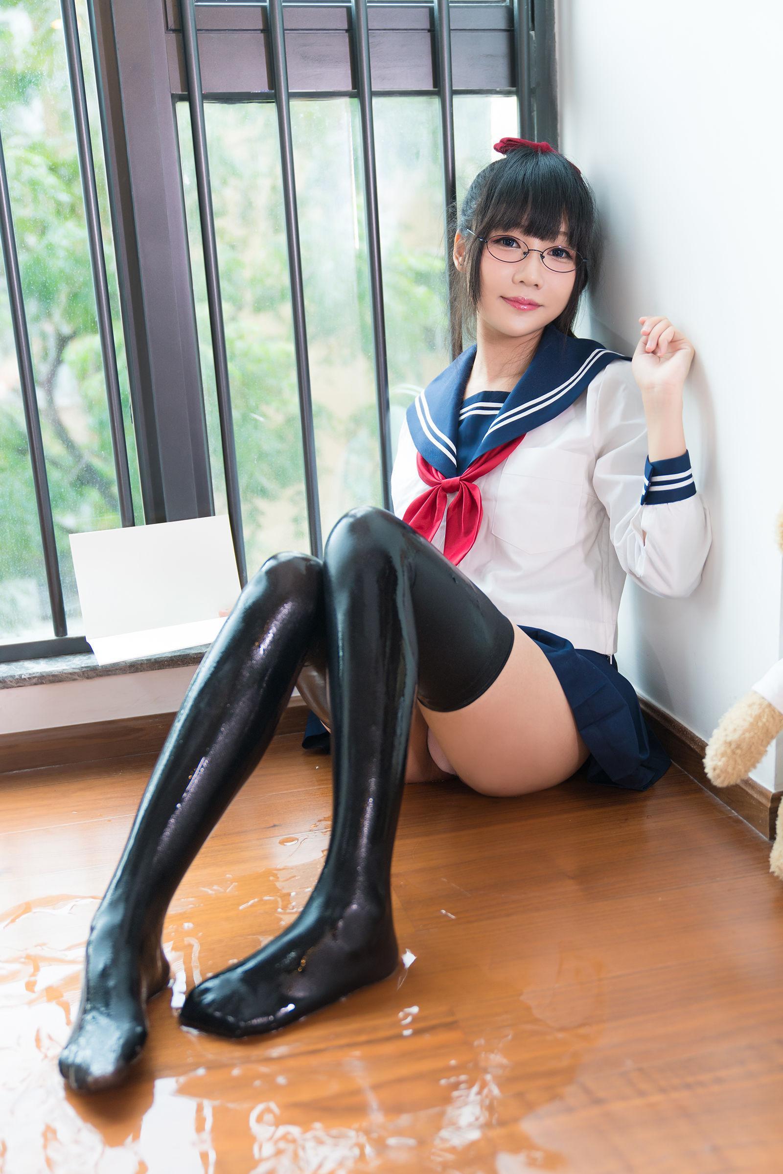 [网红美女Coser] 銘銘Kizami 《湿湿的JK》 写真集(6)