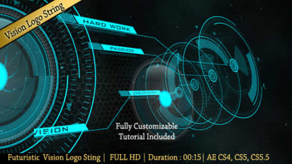 futuristic vision logo - VideoHive 2675336