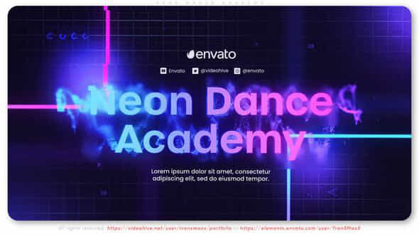 Neon Dance Academy - VideoHive 48721690