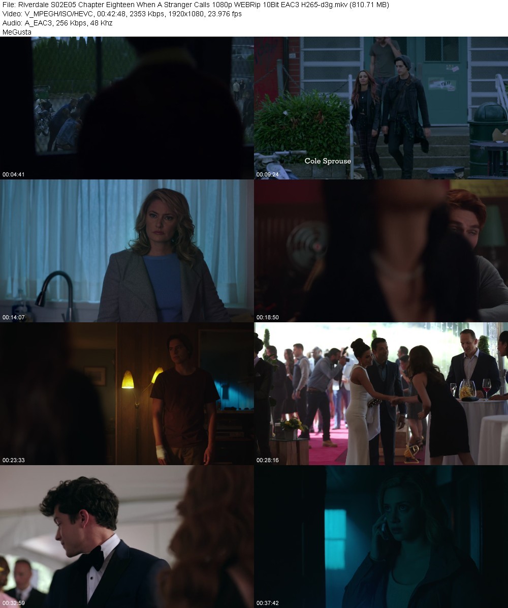 Riverdale S02E05 Chapter Eighteen When A Stranger Calls 1080p WEBRip 10Bit EAC3 H265-d3g