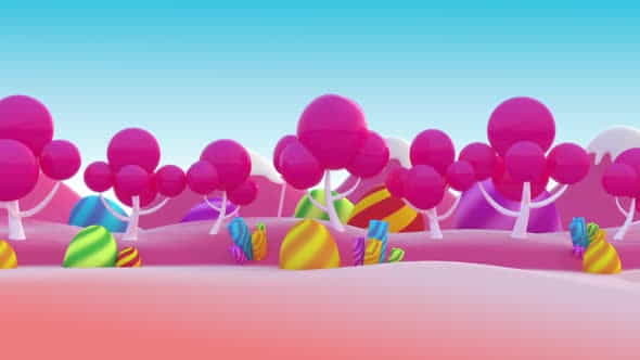 Candy Background Loop 3 - VideoHive 25442011