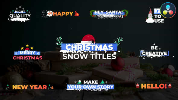 Christmas Snow Titles - VideoHive 34979129