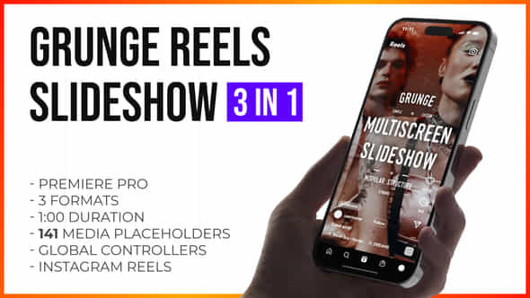 Grunge Grid Multiscreen - VideoHive 47632783