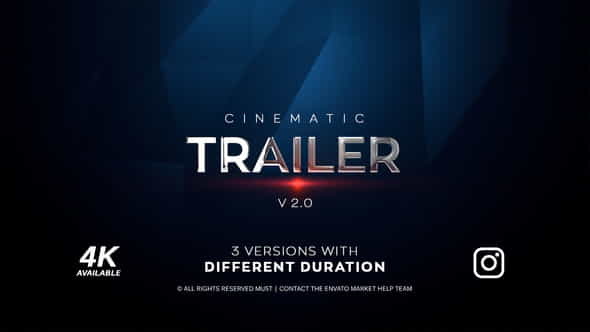 Cinematic Trailer 4K - VideoHive 21494406