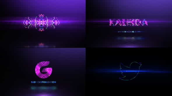 Neon Kaleida Logo Reveal - VideoHive 36821936