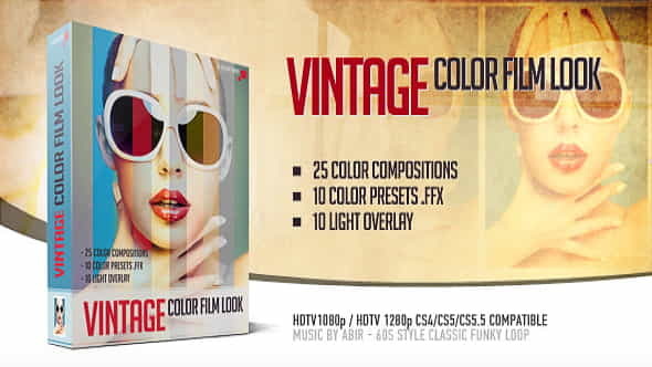 Vintage Color Film Look - VideoHive 2760984