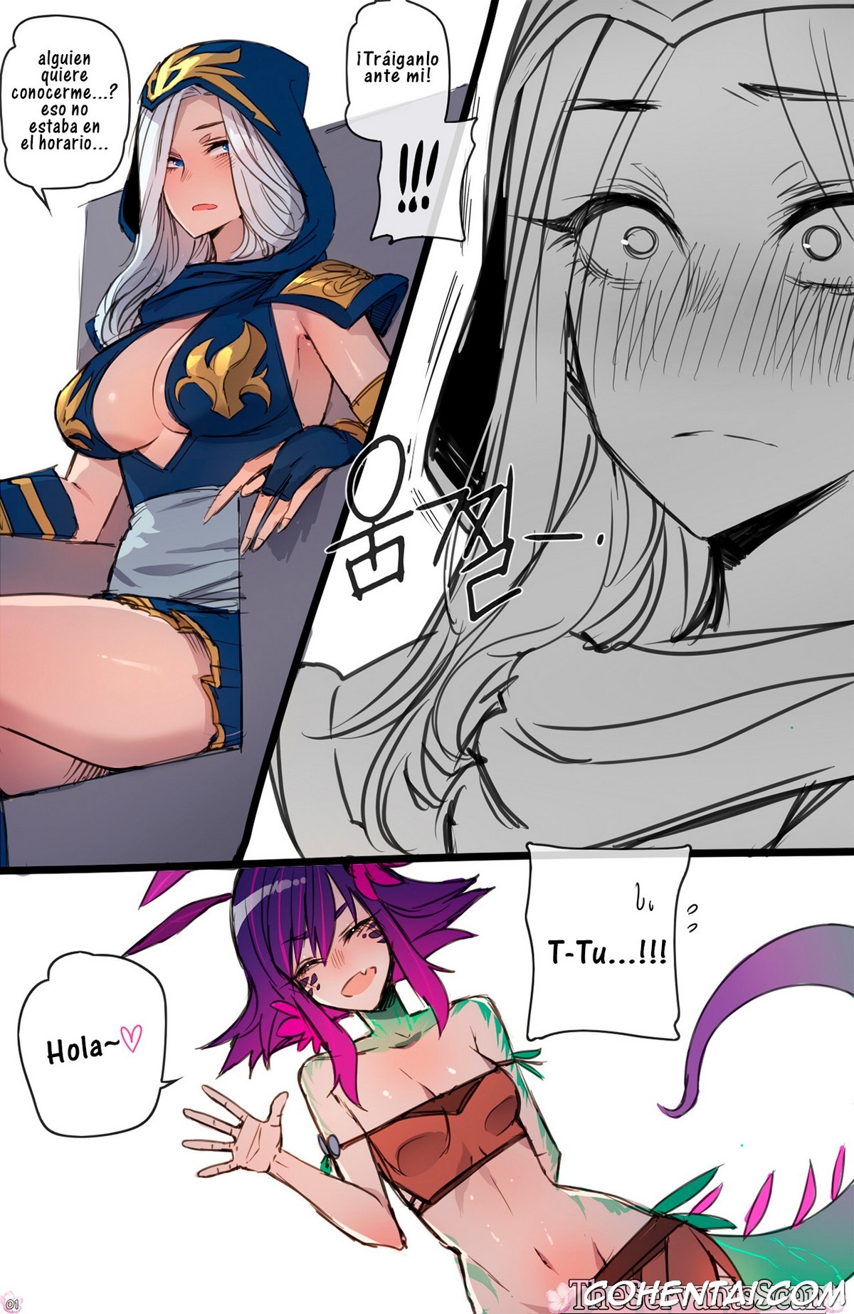 Neeko in Freljord (League of Legends) xxx comics manga porno doujin hentai español sexo Ashe League of Legends Neeko Sejuani Trundle