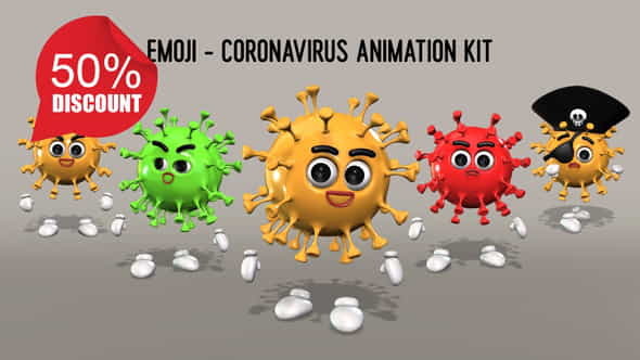 Emoji - Coronavirus Animation Kit - VideoHive 26635531