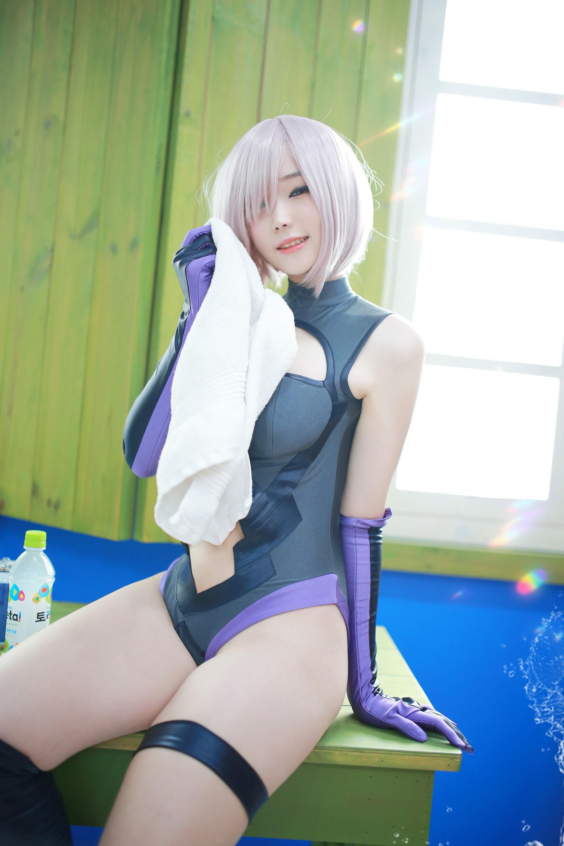 韩国妹子BamBi 《Fate_Grand Order – Mash Kyrielight (Shielder)》 写真集(5)