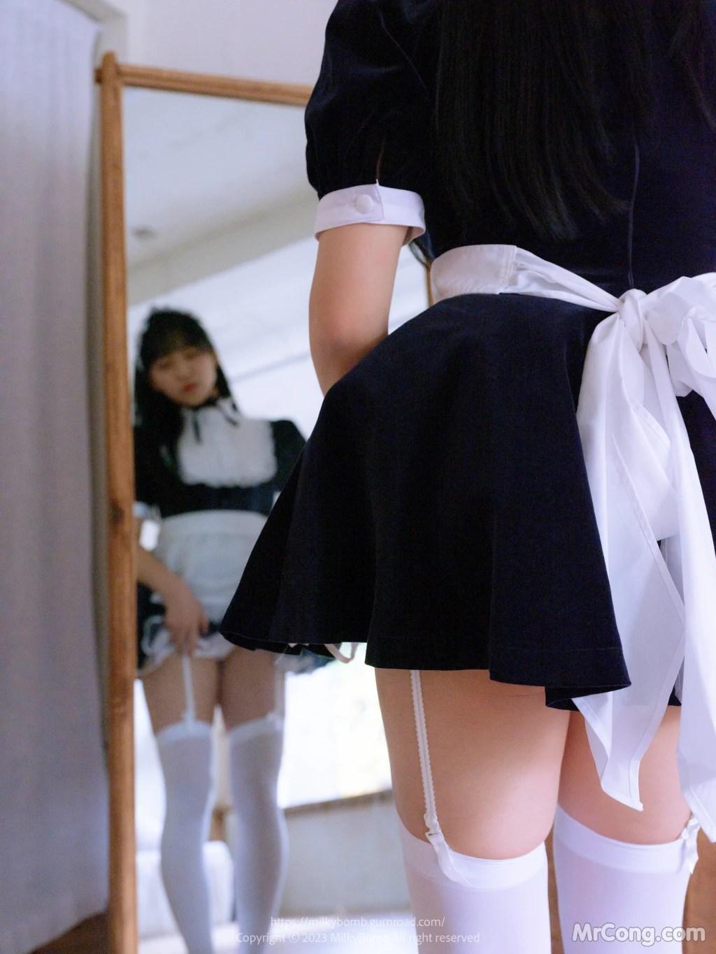 [MilkyBomb] Yui: Vol.3 Maid (291 photos )(136)
