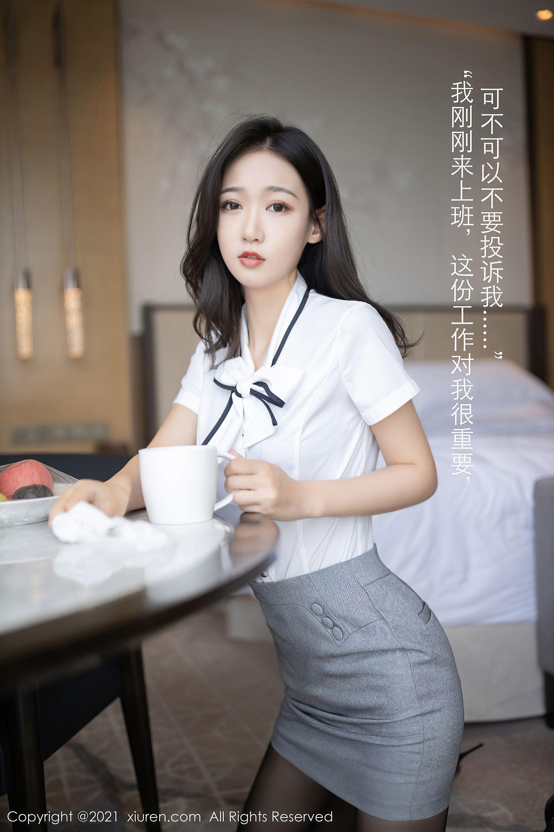 [秀人XiuRen] No.3307 唐安琪 – 酒店宾客服务系列(19)