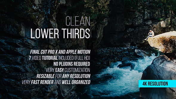Clean Lower Thirds for Final - VideoHive 19676744