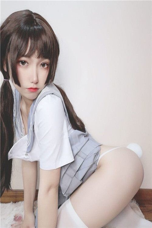 芋圆侑子SJ 双马尾水手服写真(1)