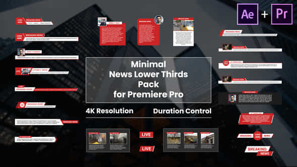 Minimal News Lower - VideoHive 28153114
