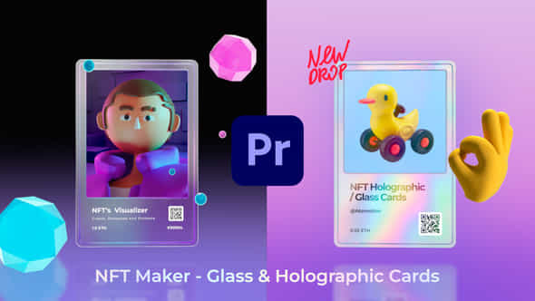 NFT Cards Promo - VideoHive 39416885