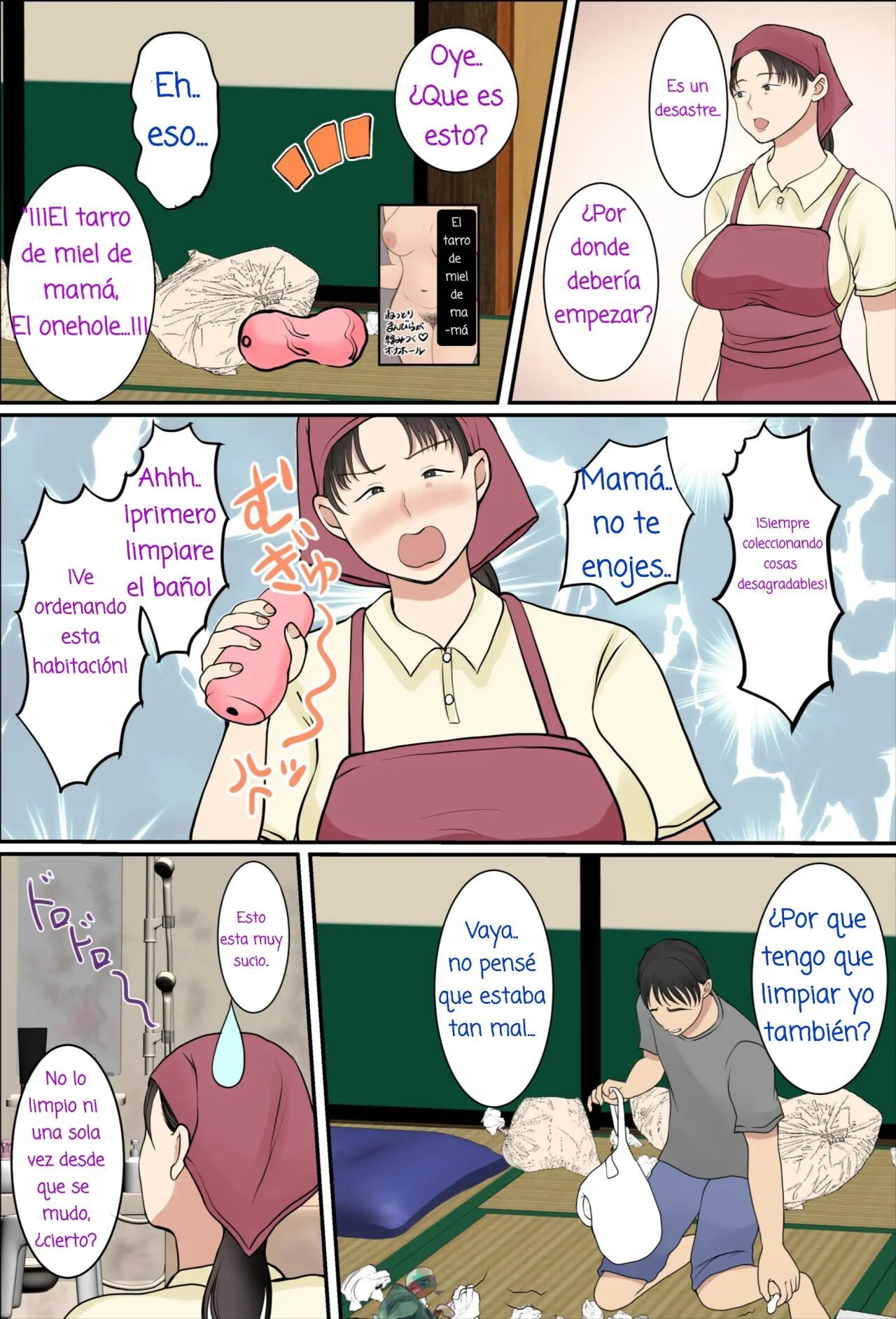 [Benii Kenkyuujo] Zoku Kaseifu Yondara Haha ga Kita [Spanish] [La Blu Rubia]