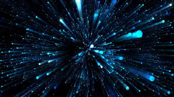 Blue Particles in Space - VideoHive 20860172