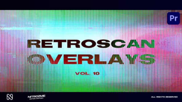 Retroscan Overlays Vol 10 For Premiere Pro - VideoHive 50653758