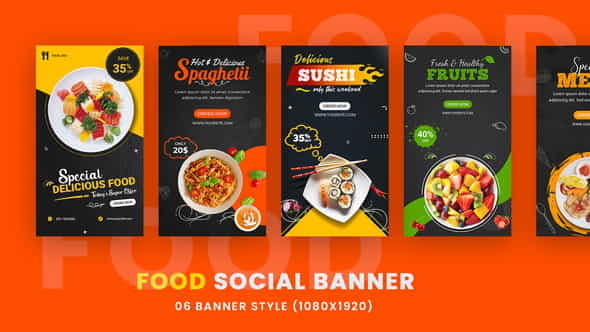 Food Promo Stories - Instagram - VideoHive 34766093