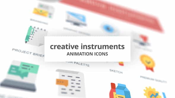 Creative Instruments - Animation Icons - VideoHive 26634425