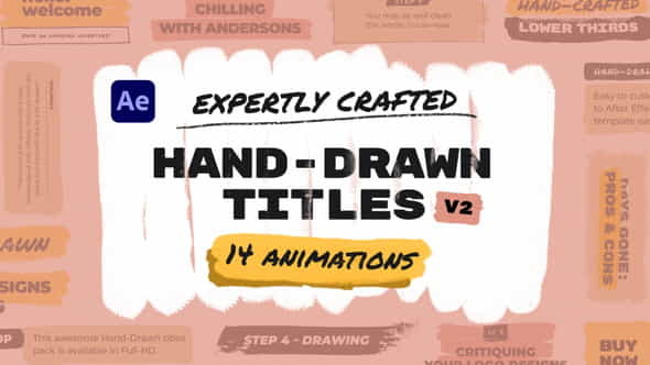 Hand Drawn Brush Titles - VideoHive 33082268