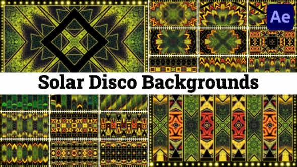 Solar Disco Backgrounds For After Effects - VideoHive 50381142