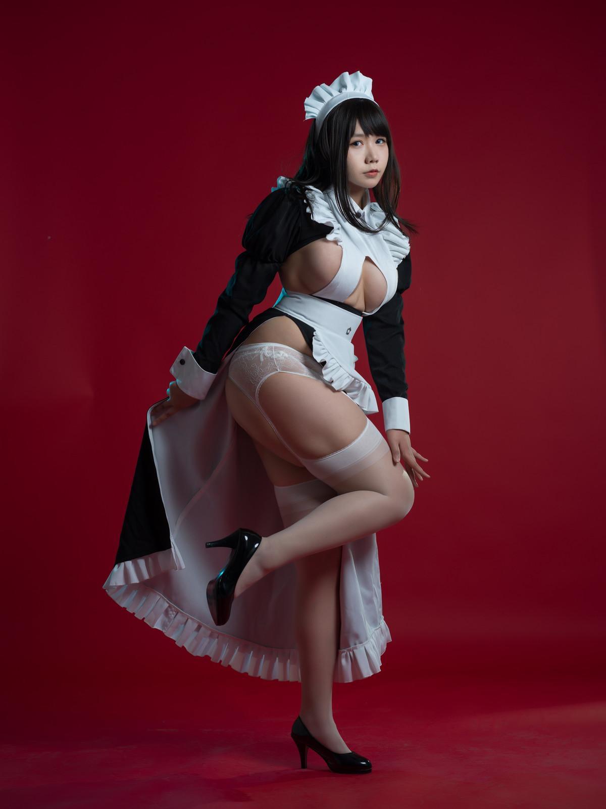 Cosplay 麻花麻花酱 女仆系列(57)