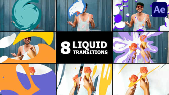 Liquid Transitions After Effects - VideoHive 52922910