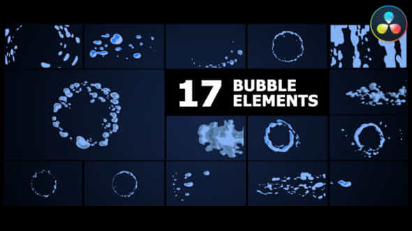 Bubble Elements For Davinci Resolve - VideoHive 50940582